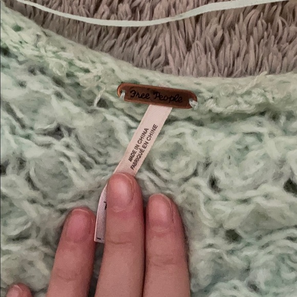 Free People mint Crashing Waves sweater - Picture 5 of 6